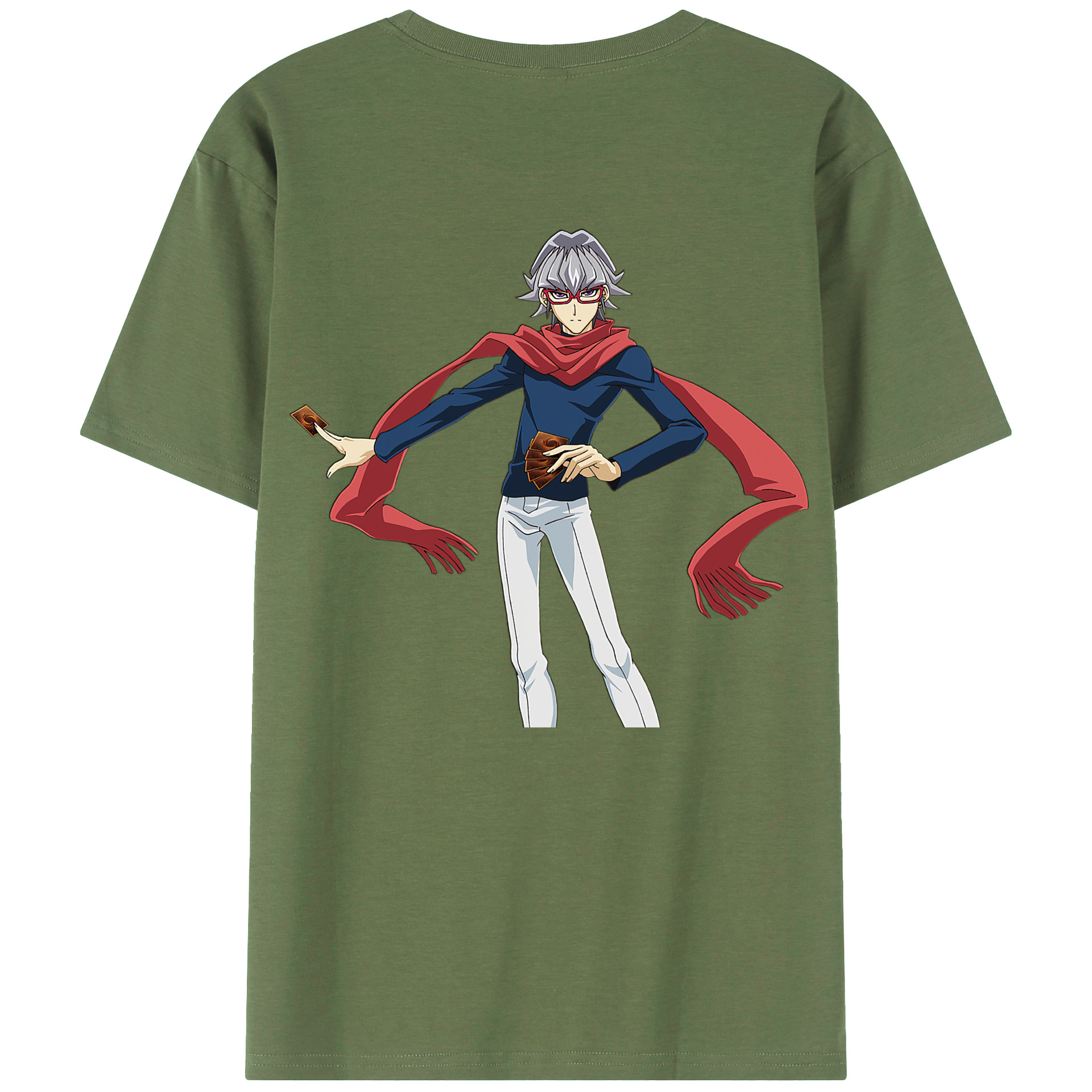 （画像用） 遊☆戯☆王 Yu-Gi-Oh! 綿100％ メンズ半袖Tシャツ（バックプリント） 通気性